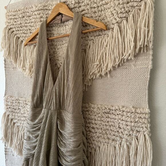 PatBo Lurex Draped Maxi Dress - Picture 2 of 10